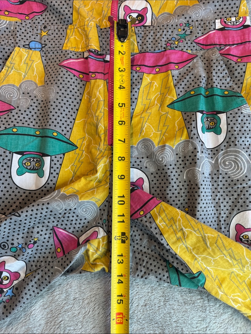 NWOT Blue Platypus Clothing Cats In Space Jumpsuit In Asteroid Field SizeXS - Picture 13 of 14